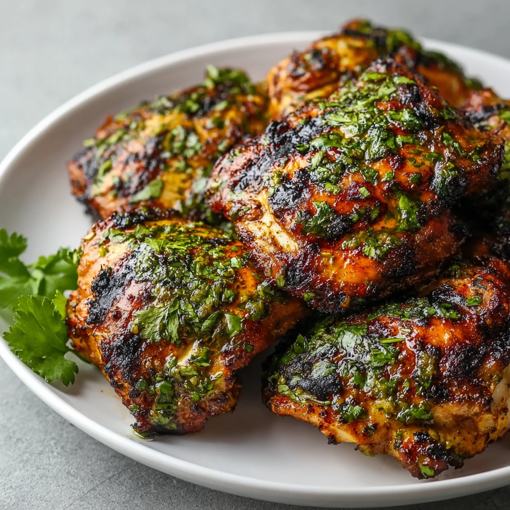 Juicy Cilantro Lime Grilled Chicken Thighs