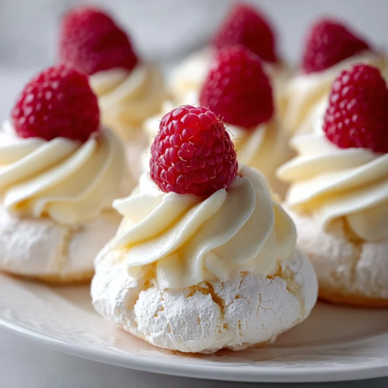 Lemon Raspberry Pavlova Cupcakes Delightful Dessert Treat