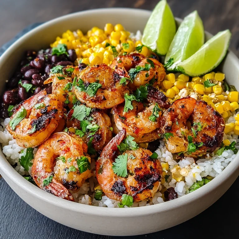 Mexican Street Corn Shrimp Bowls