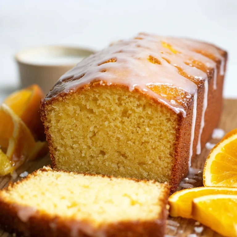 Moist Orange Loaf Fresh Juice