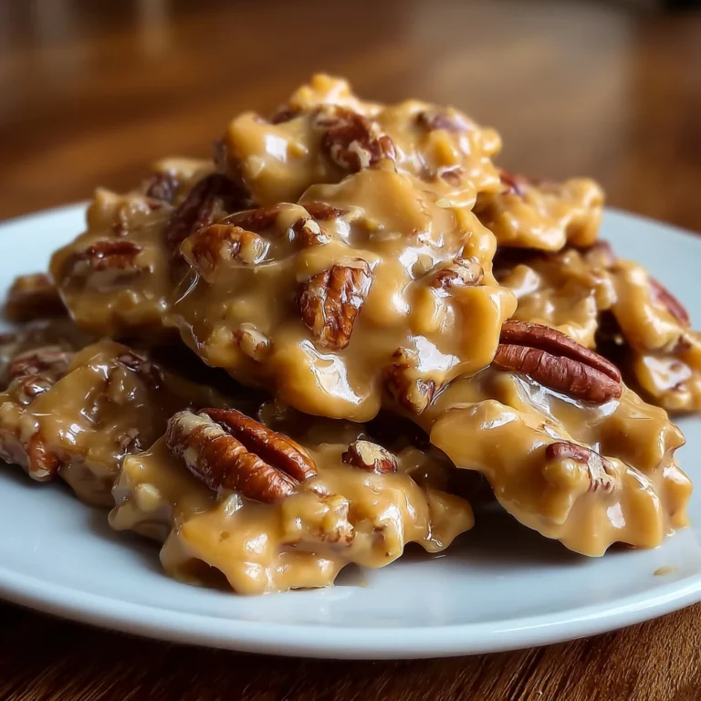 Soft Caramel Pecan Clusters Homemade Candy Recipe