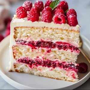 White Chocolate Raspberry Dream Cake
