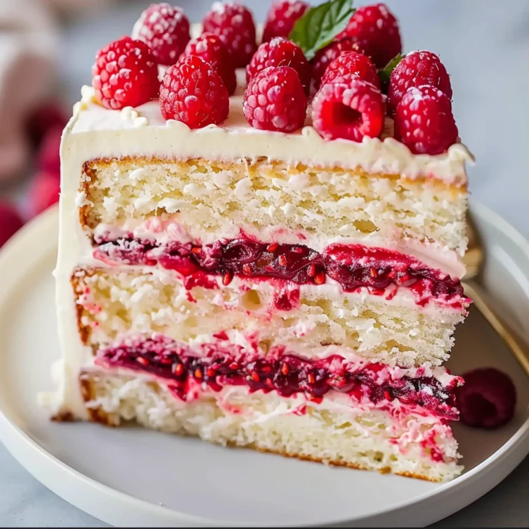 White Chocolate Raspberry Dream Cake