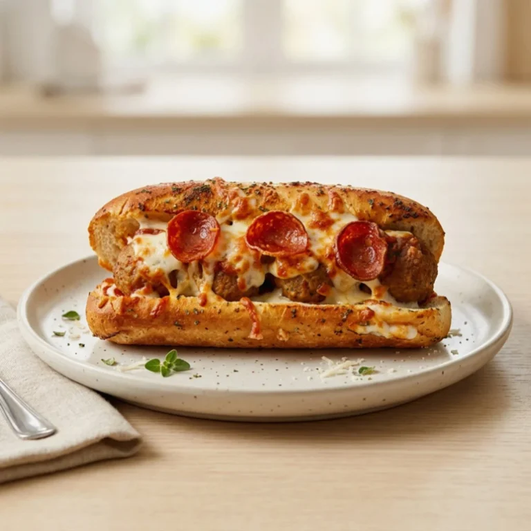 Air Fryer Pizza Meatball Subs