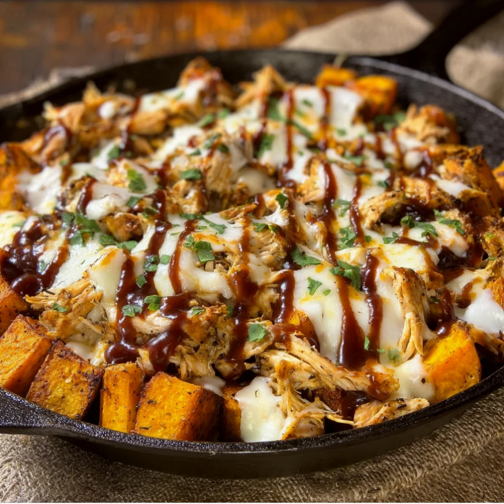 BBQ Chicken Potato Skillet