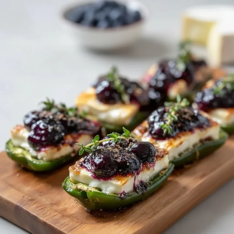 Blueberry Brie Jalapeno Poppers