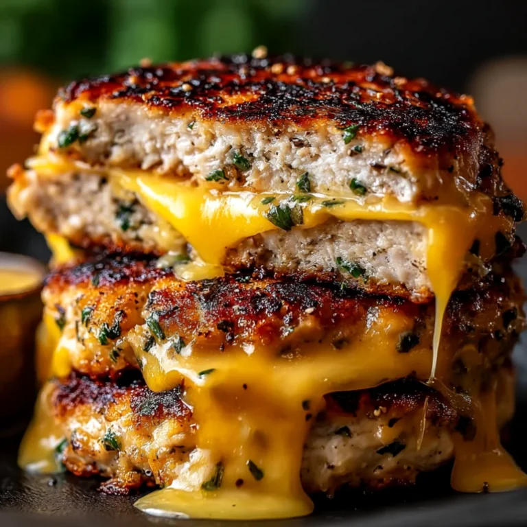 Cheddar Ranch Chicken Burgers