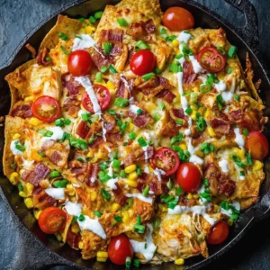 Chicken Nachos Skillet