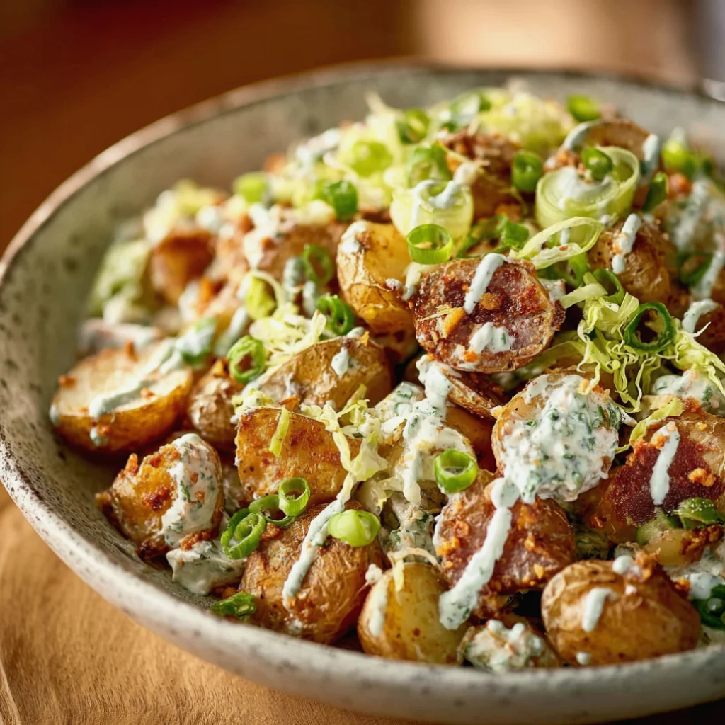 Crispy Smashed Potato Salad