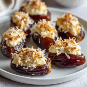 Delicious Coconut Cream Stuffed Dates - A Sweet Treat!