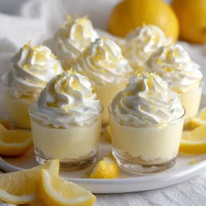 Delicious Lemon Whipped Cream Cups Recipe for a Sweet Treat