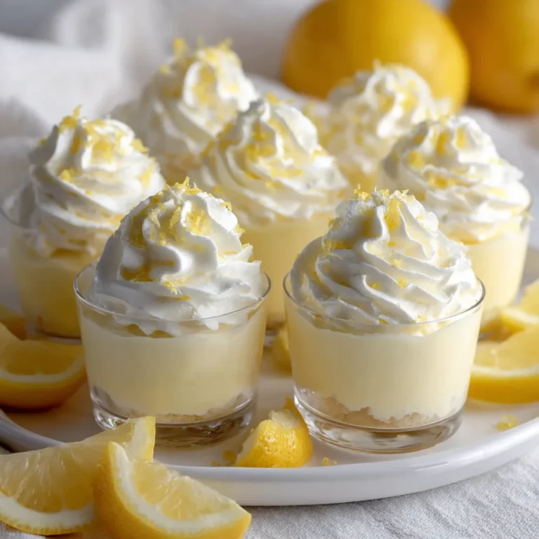 Lemon whipped cream cups