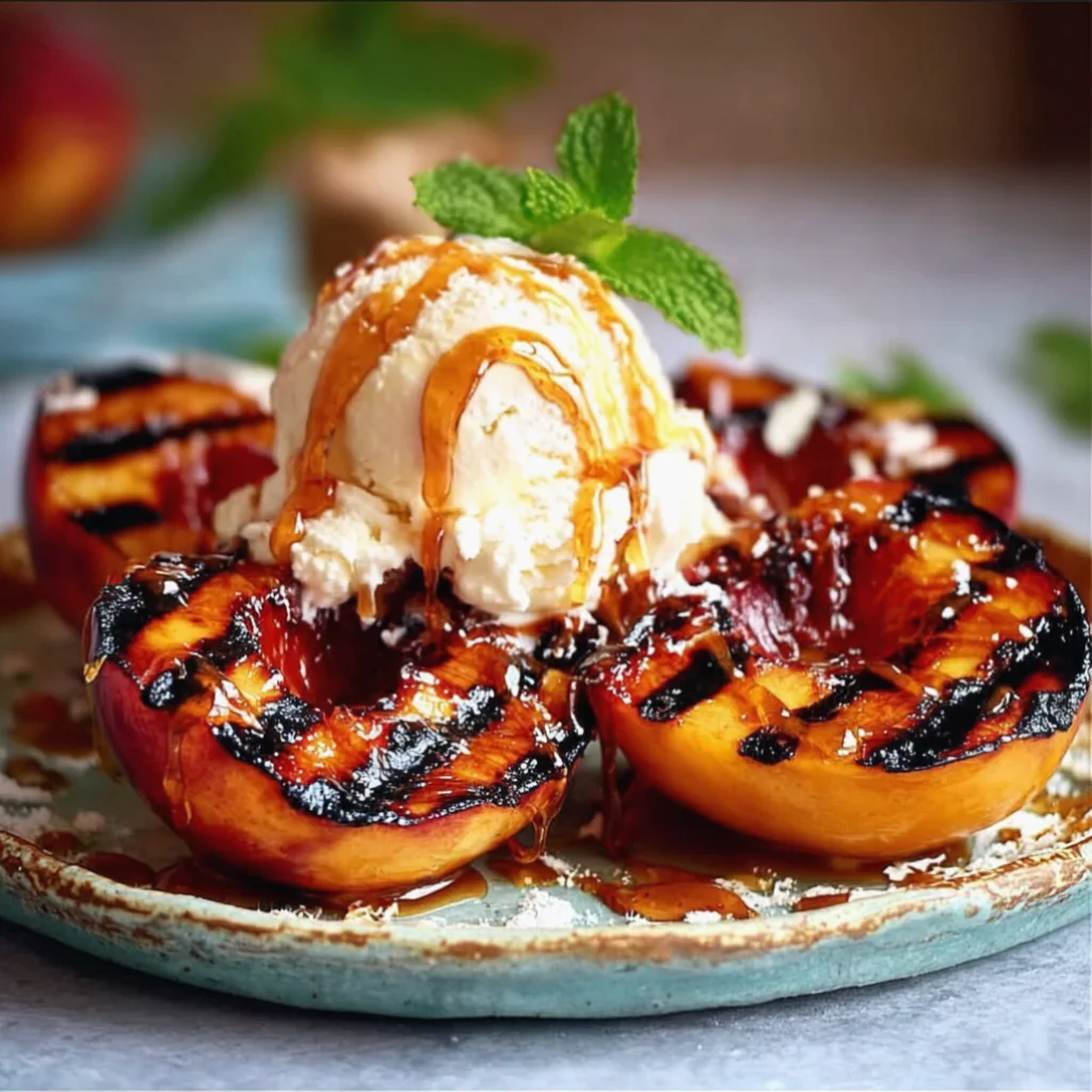 Easy Grilled Peach Dessert
