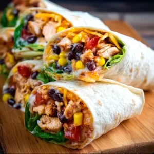 Easy Southwest Chicken Wraps