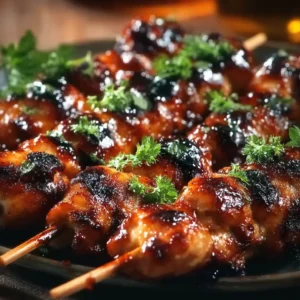 Grilled Thai Coconut Chicken Skewers