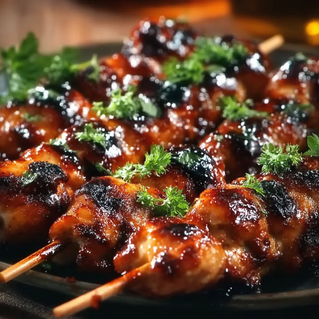 Grilled Thai Coconut Chicken Skewers