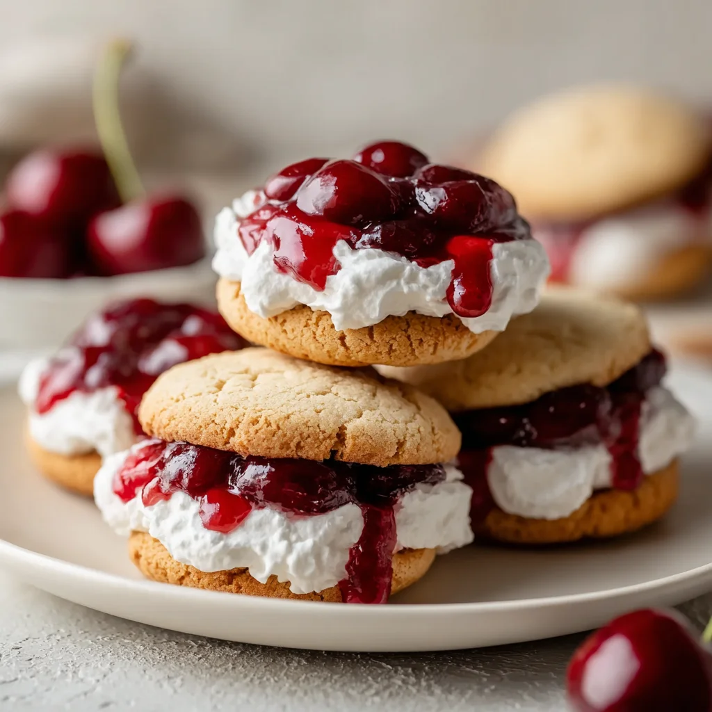 Cherry cheesecake stuffed cookies