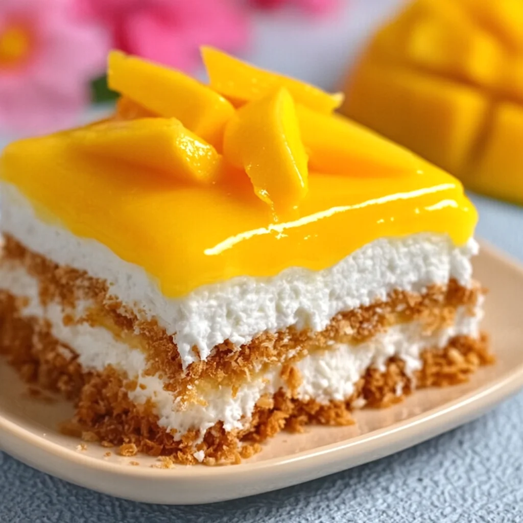 no-bake cheesecake mango