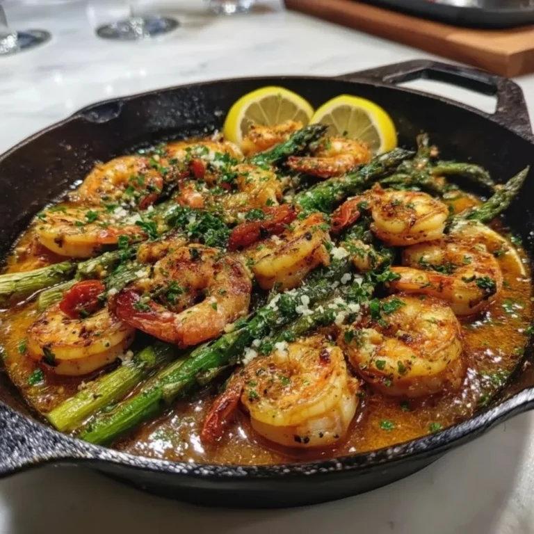 One-pan roasted shrimp