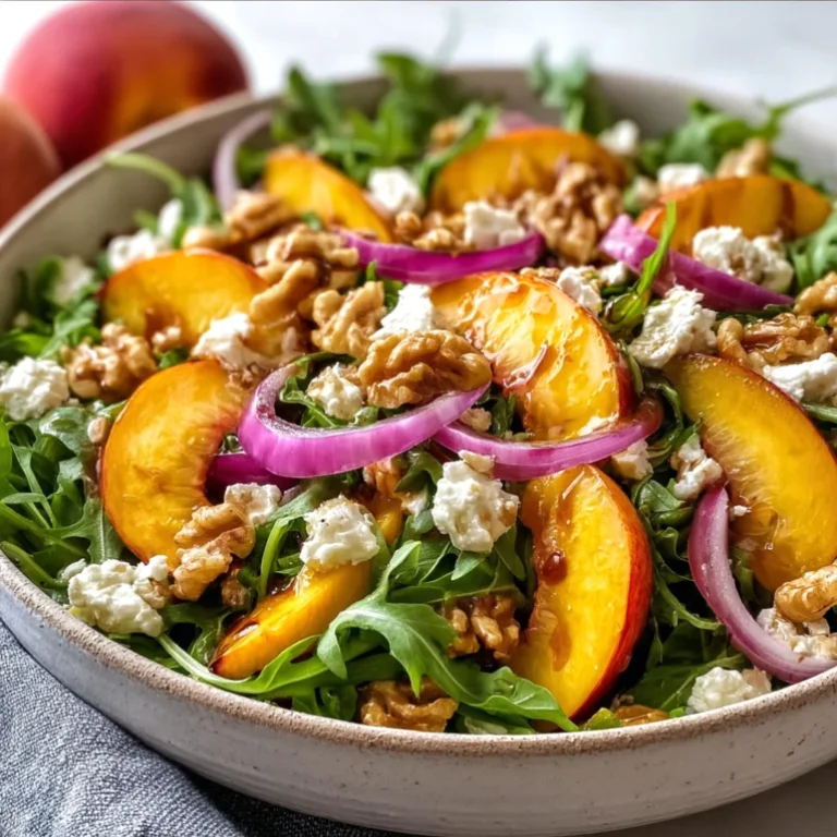 Peach Arugula Salad