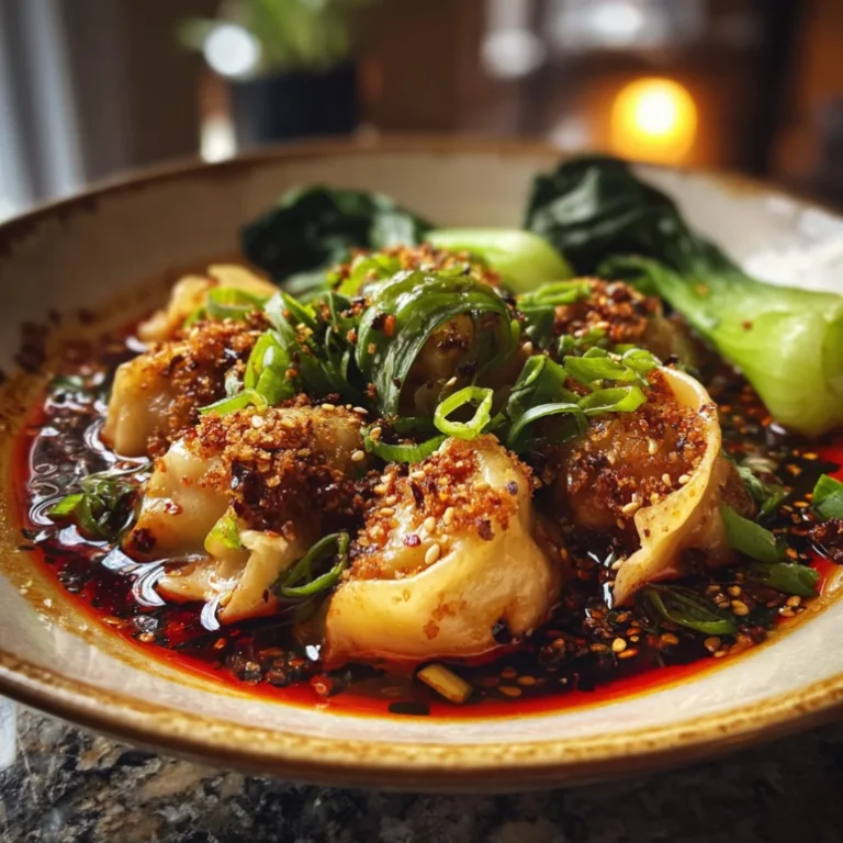 Spicy Garlic Chili Oil Dumpling Bowl
