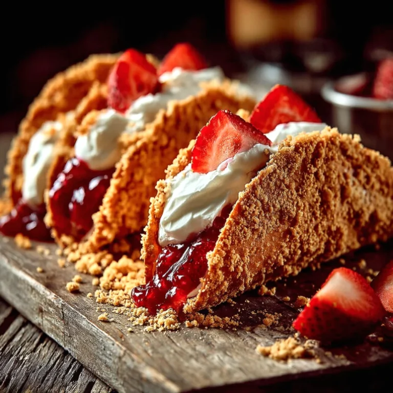Strawberry Crunch Cheesecake Tacos