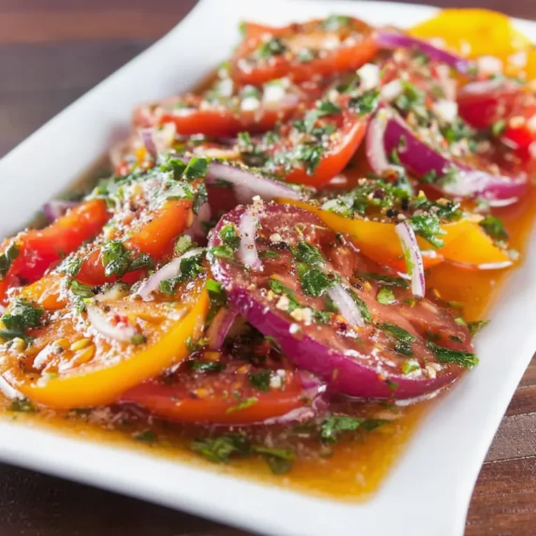 marinated tomatoes salad