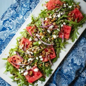 Watermelon Arugula Salad