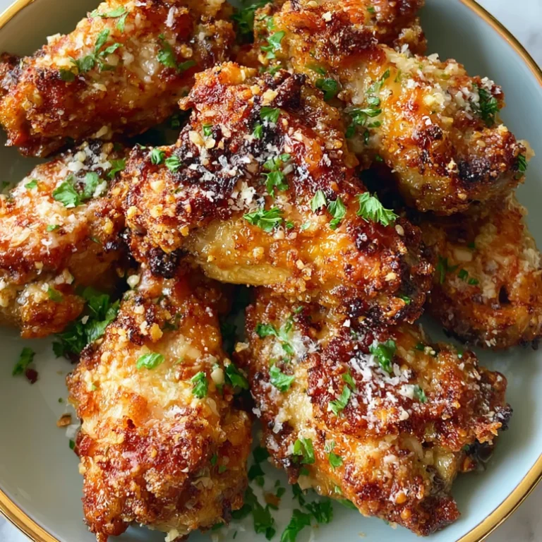 Crispy Garlic Parmesan Chicken Wings