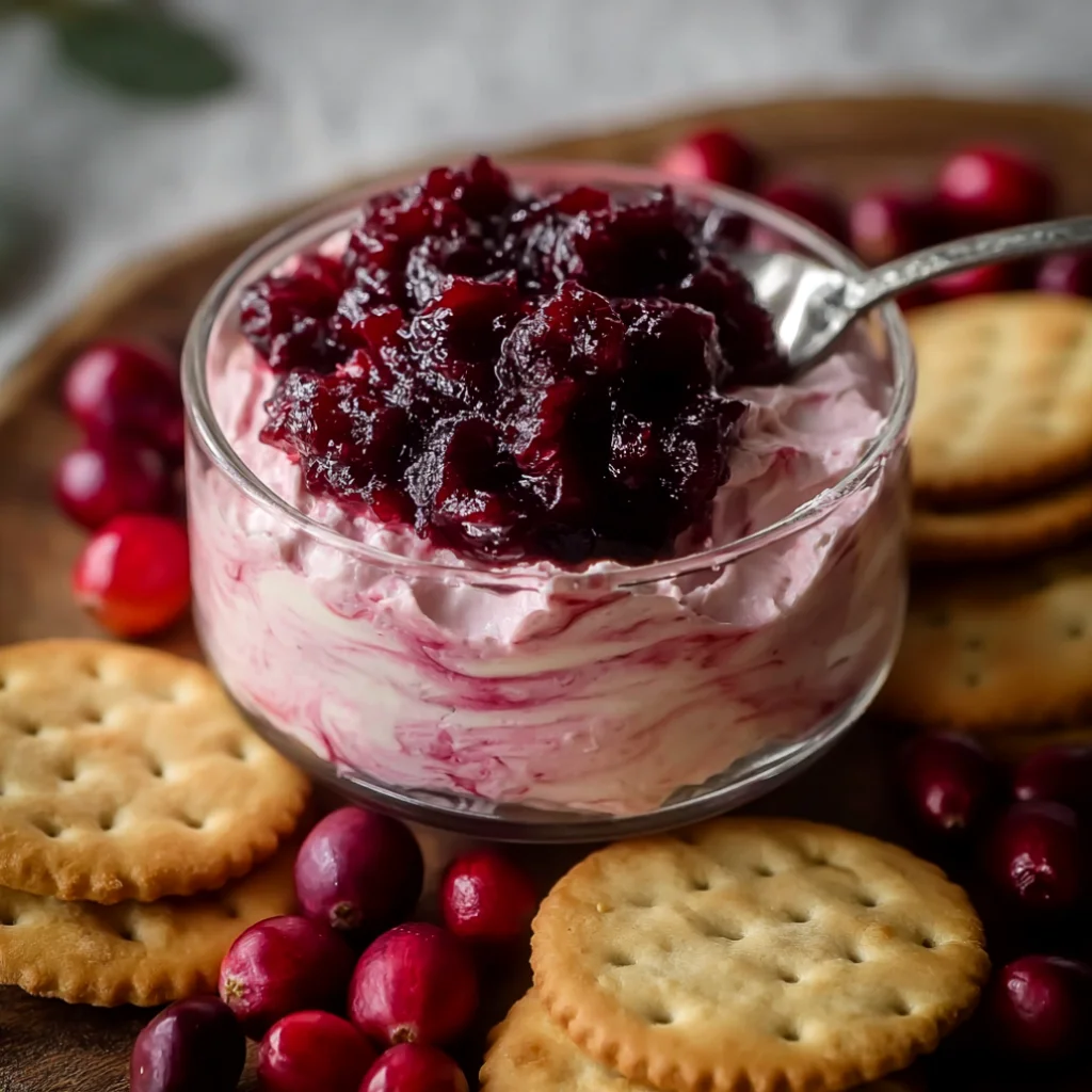 Deliciously Creamy Cranberry Dip