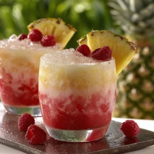 Easy Raspberry Colada Twist Drink