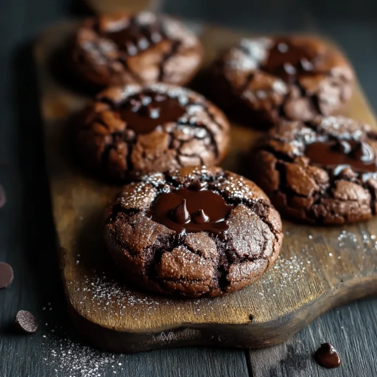 Espresso Chocolate Fudge Cookies