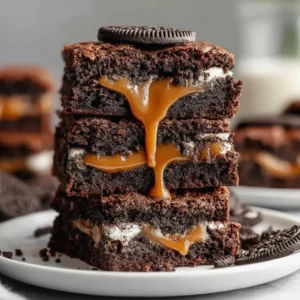 Fudgy Oreo Brownies Dessert Recipe