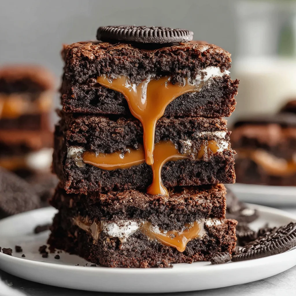 Fudgy Oreo Brownies