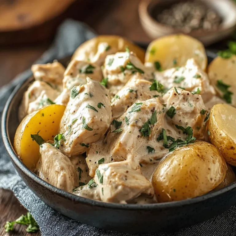 Slow Cooker Cheesy Ranch Chicken & Potatoes