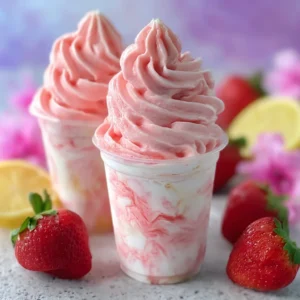 Strawberry Dole Whip Dessert Recipe