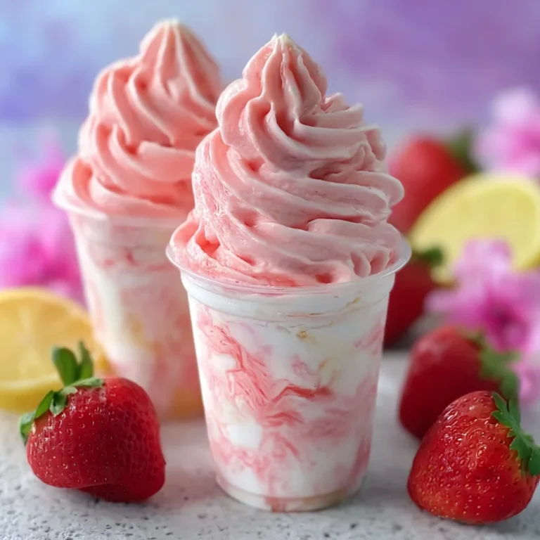 Strawberry Dole Whip Dessert Recipe