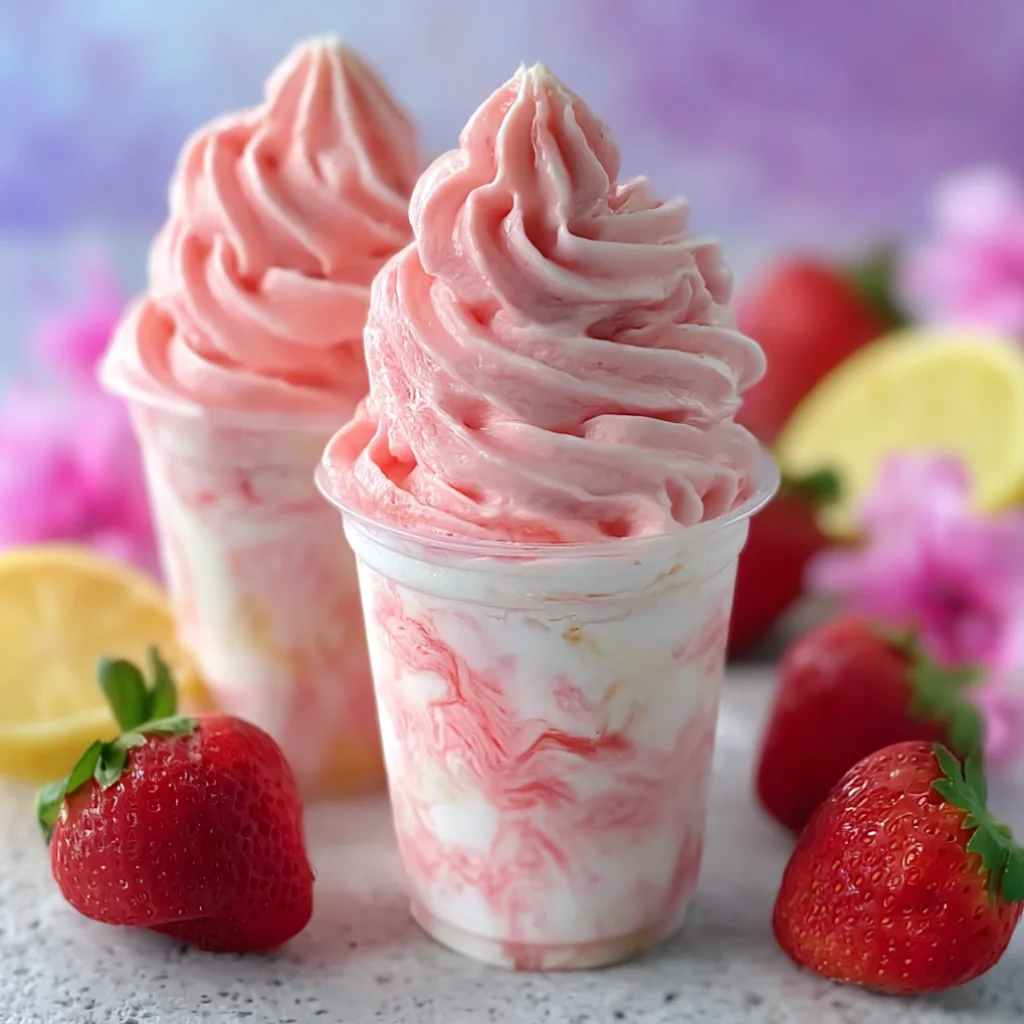 Strawberry Dole Whip Dessert Recipe